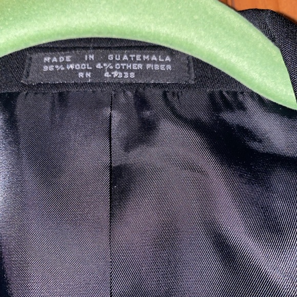 JNY JONES NEW YORK Men's Black, 96% Wool Suit Jacket - Picture 2 of 5